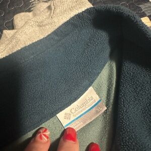 Columbia Teal Fleece Outerwear